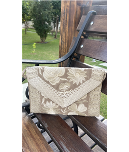 CLUTCH FLORENA BEGE/OFF