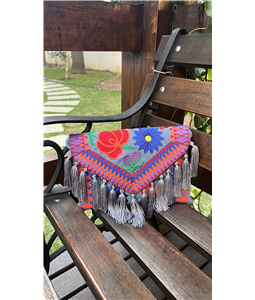 CLUTCH FLORENA JEANS COM FRANJAS