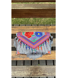 CLUTCH FLORENA JEANS COM FRANJAS