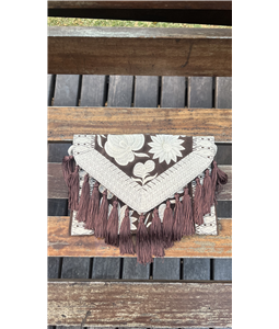 CLUTCH FLORENCA MARROM