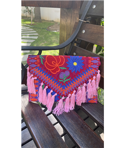 CLUTCH FLORENA PINK/ROSA