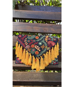 CLUTCH KALIMA JEANS/AMARELO
