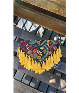 CLUTCH KALIMA JEANS/AMARELO