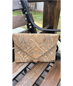 CLUTCH LAMAE BEGE/CAMEL