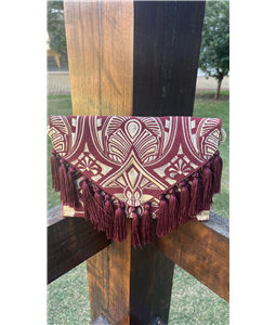 CLUTCH LAMAE MARSALA/BAMBU FRANJAS