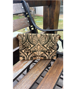 CLUTCH LAMAE VERDE/CAMEL