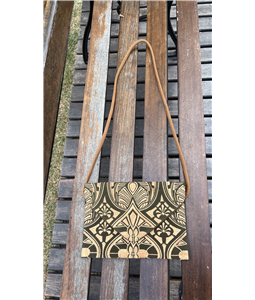 CLUTCH LAMAE VERDE/CAMEL