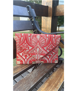 CLUTCH LAMAE VERMELHA/BAMBU