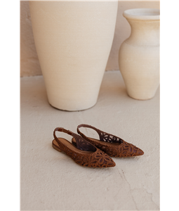 SLINGBACK SOFIA MARROM